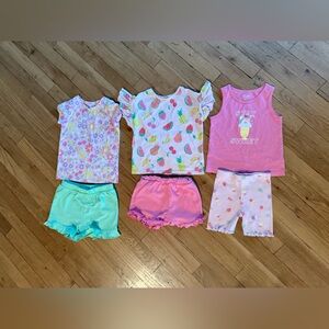 Garanimals Pink Toddler matching outfits sets
